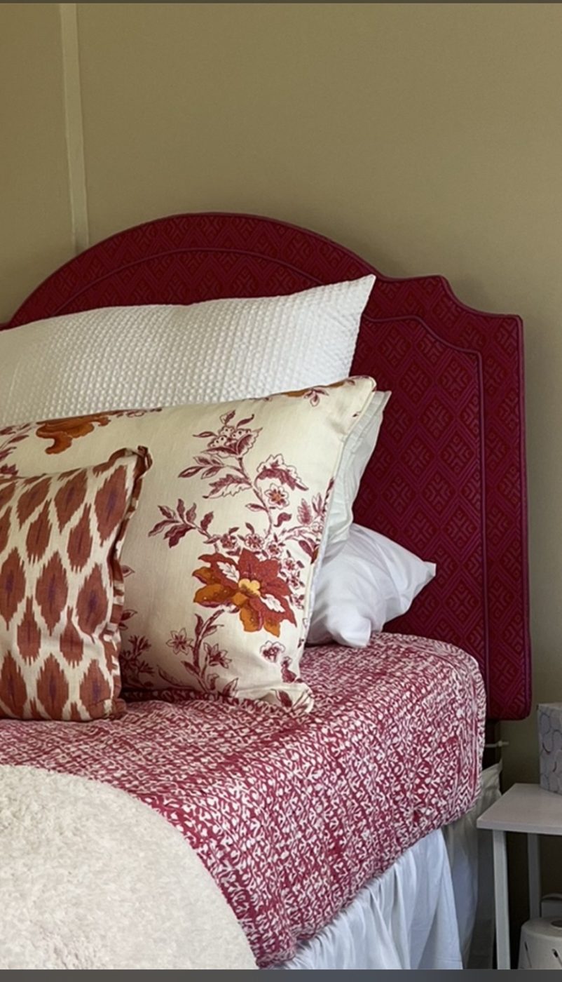 Raspberry arched headboard (cropped from screenshot)