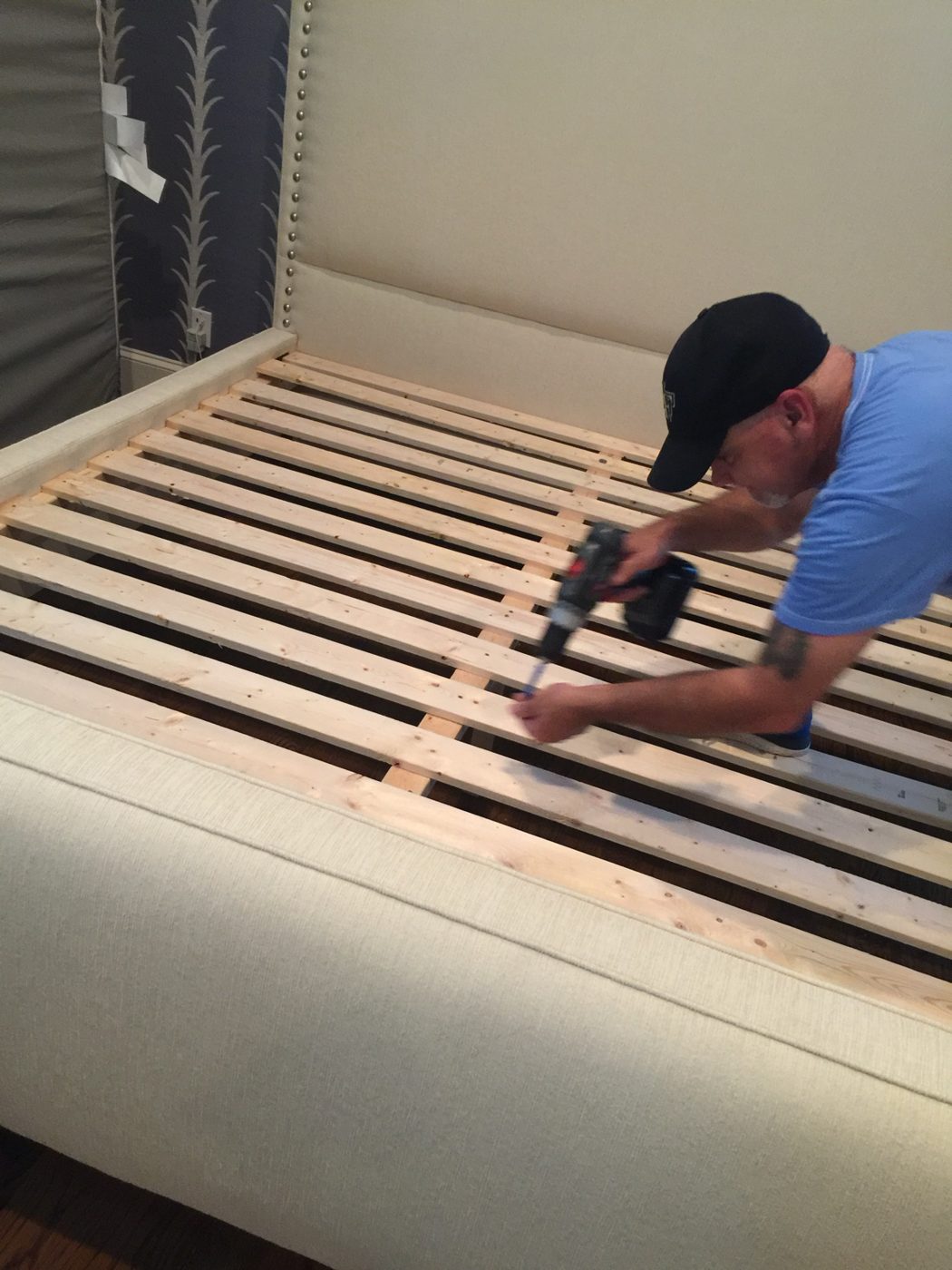 Bed assembly on site